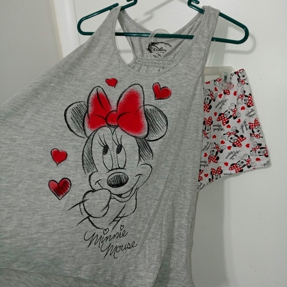 Disney Minnie Mouse 2 pc Pajama Shorts and tank top set - Picture 2 of 5